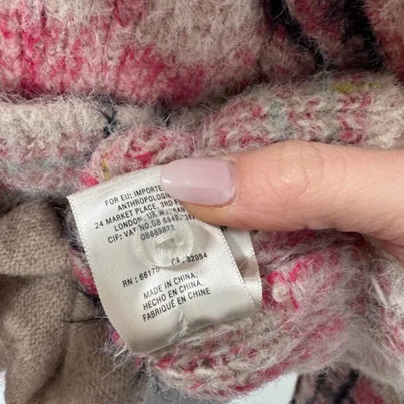 Anthropologie Maeve Aurelia Fuzzy Sweater Jacket Size S - Picture 10 of 15
